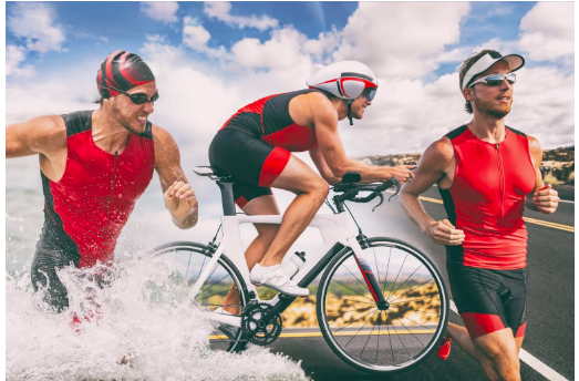 en dag med triatlon ved Saxild Strand